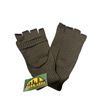 Image 1 : 4x Fingerless Glove with Cover Wool Olive Size Large