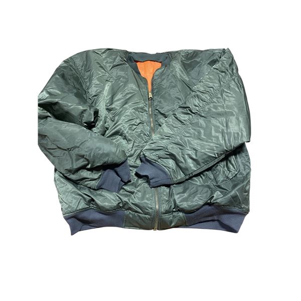1x MA1 Korea Over Sized Bomber Jacket  Olive Size 2X-Large fits like 3-Xlarge