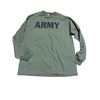 Image 1 : 1x Long Sleeve Shirt Olive Green With Army Print on front  Size X-Large