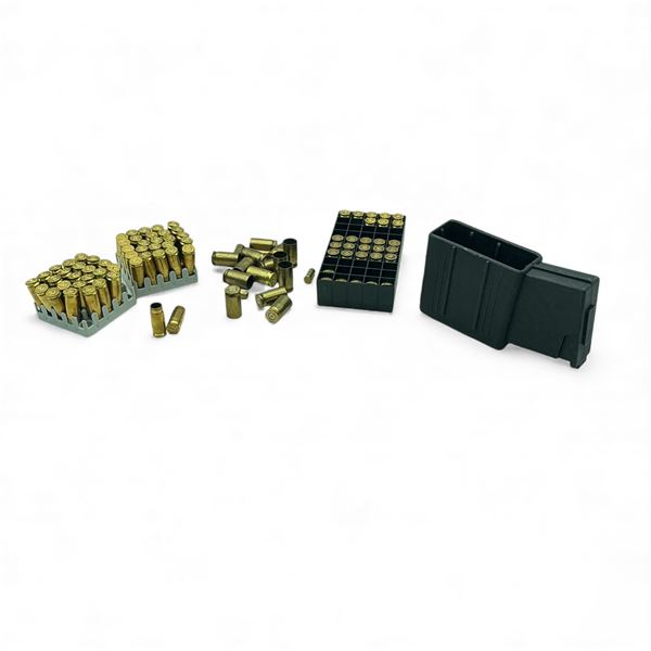 M4/AR15 Magazine Holder for Parallel Carry & Assorted Casings and Projectiles, Approx. 105 Qty