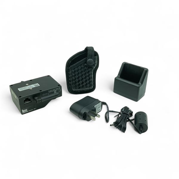 Kustom Signals Clear Comm DSS Transmitter Unit Stand, Plus and Holster