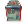 Image 1 : Hornady CX 338 Cal .338" 185 Grain Projectiles, 50 Qty