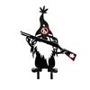 Image 1 : Garden Gnome 'No Liberal' Silhouette Lawn Ornament, New