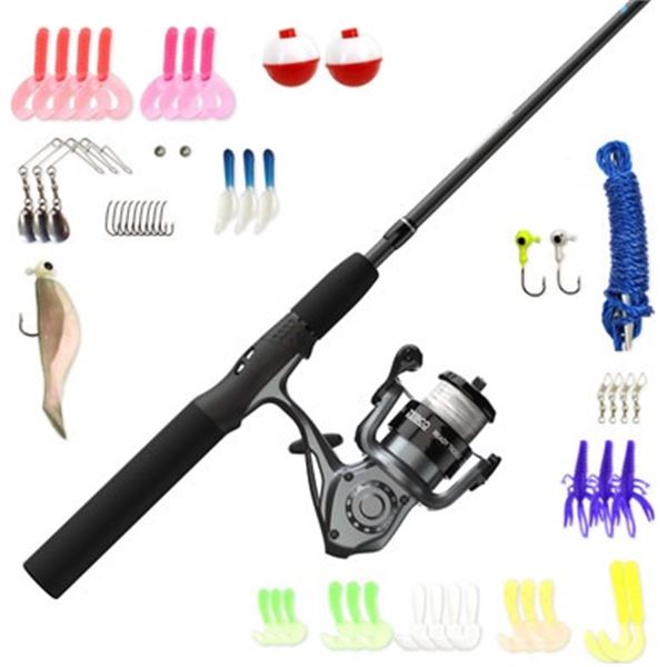 Zebco Ready Tackle 562 Spin Combo With 53 Piece Tackle Kit, New