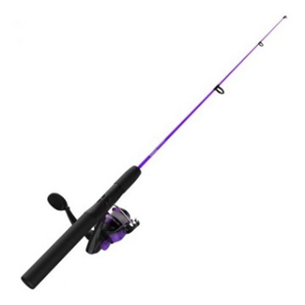 Zebco Dock Demon 30", 1 Pc Medium Spinning Combo, Purple, New