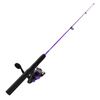 Image 1 : Zebco Dock Demon 30", 1 Pc Medium Spinning Combo, Purple, New
