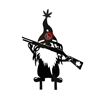 Image 1 : Garden Gnome 'No Liberal' Silhouette Lawn Ornament, New