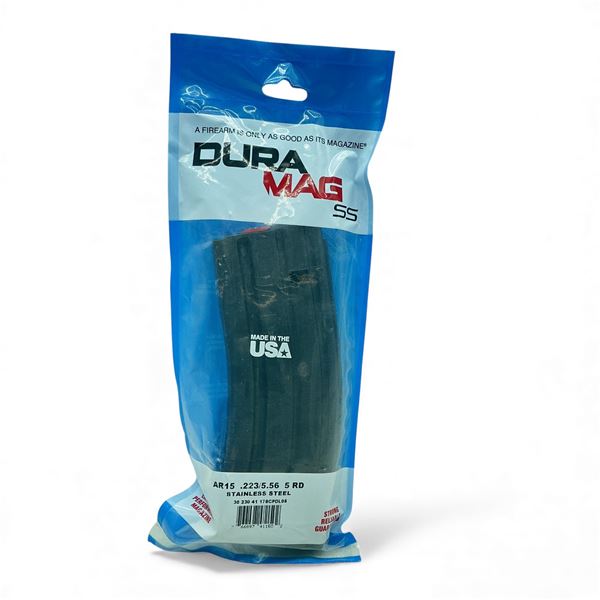 Dura Mag AR15 .223/ 5.56, 5 Round Stainless Steel Magazine, New