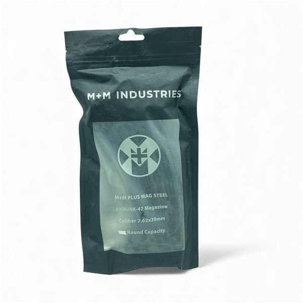 M+M Industries 7.62x39mm, 5 Round AKM/ AK-47 Steel Magazine, New