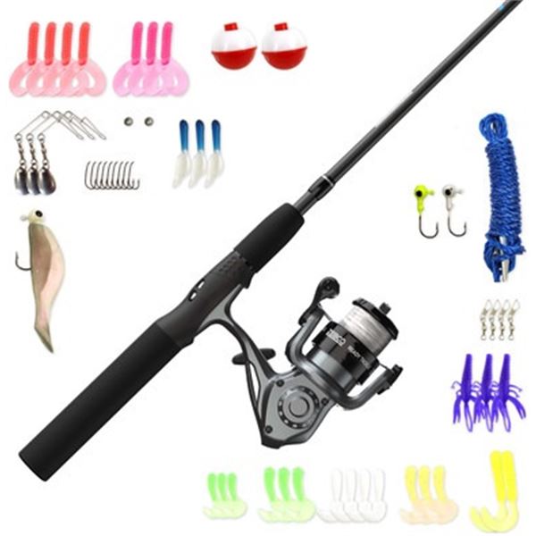 Zebco Ready Tackle 562 Spin Combo With 53 Piece Tackle Kit, New