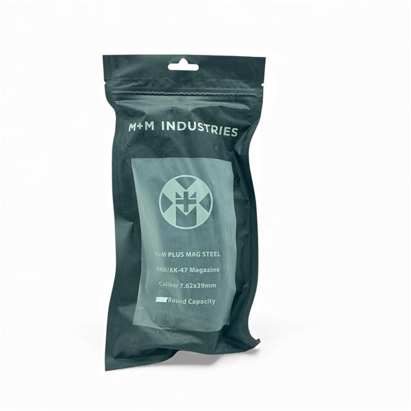 M+M Industries 7.62x39mm, 5 Round AKM/ AK-47 Steel Magazine, New