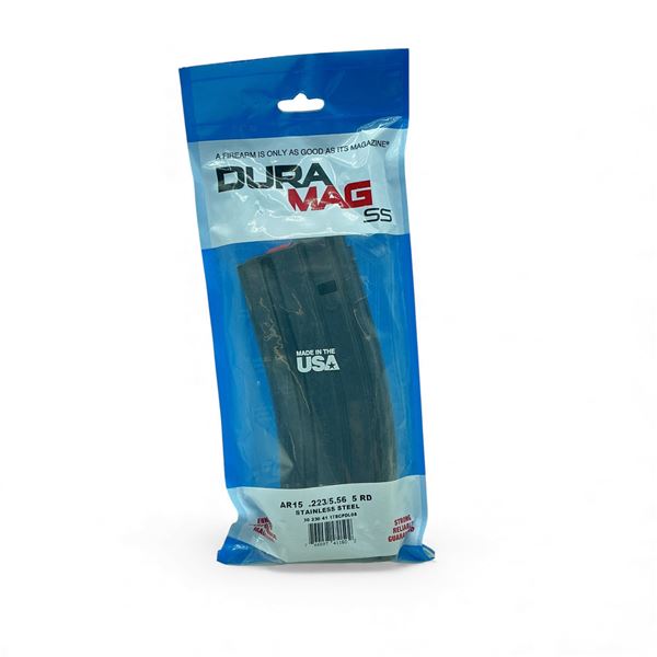 Dura Mag AR15 .223/ 5.56, 5 Round Stainless Steel Magazine, New