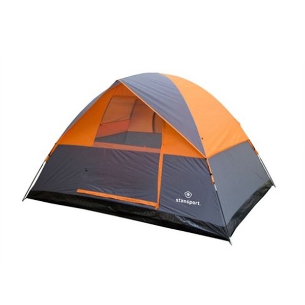 Stansport 3 Season Tent, 8x10x6 Ft, Orange, New
