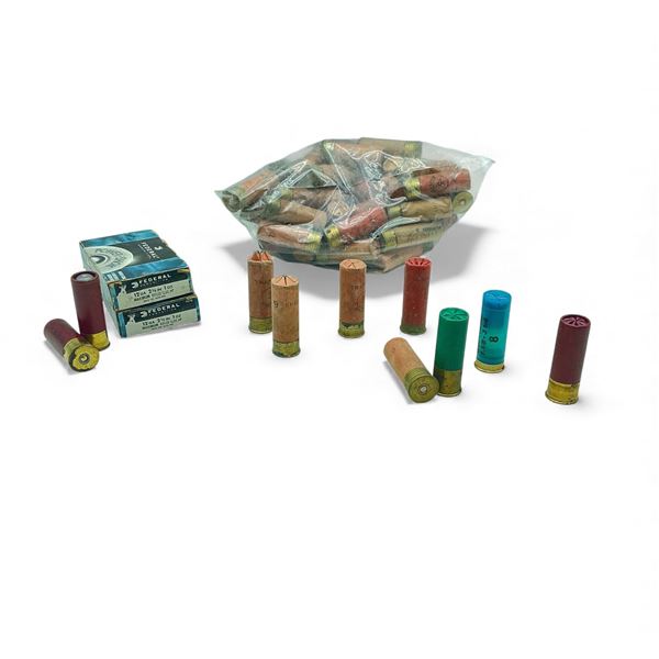 Assorted 12 Ga Ammo, Mostly Paper, Assorted Load Size, Over 6 Lbs