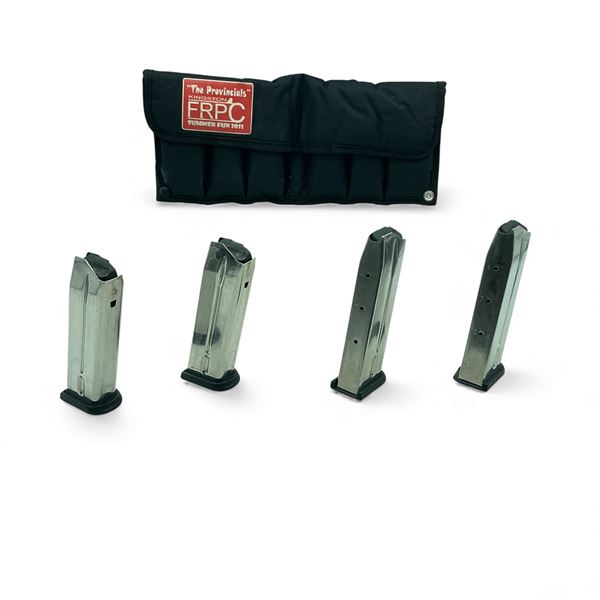 Springfield Arms XD40 .40 S&W, 10 Round Magazine X 4 Qty and Padded Magazine Storage Case