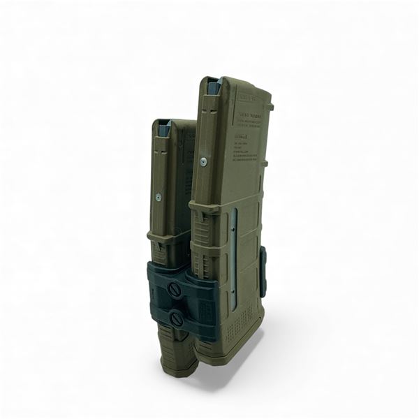 Magpul PMag 30 Gen M3 AR/ M4 5.56x45 Polymer Magazine with Window X 2 Qty on Magazine Coupler