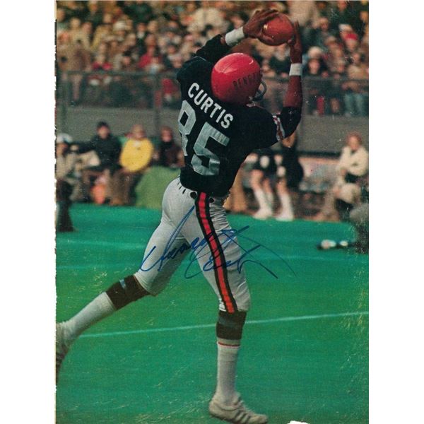 Isaac Curtis signed magazine photo