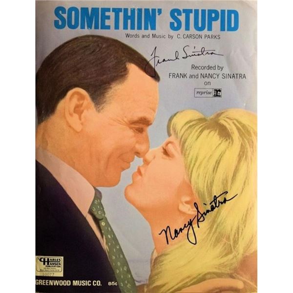 Frank Sinatra & Nancy Sinatra signed sheet music