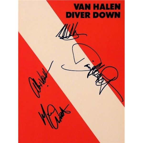 Van Halen signed music book