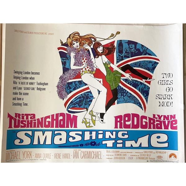 Smashing Time 1967 vintage movie poster