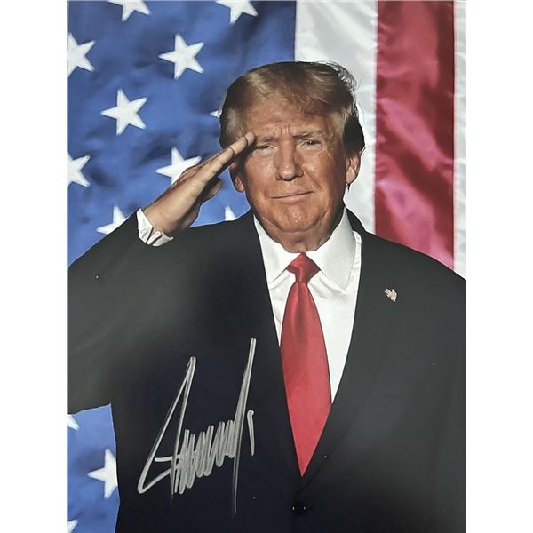 47th US President Donald Trump signed photo