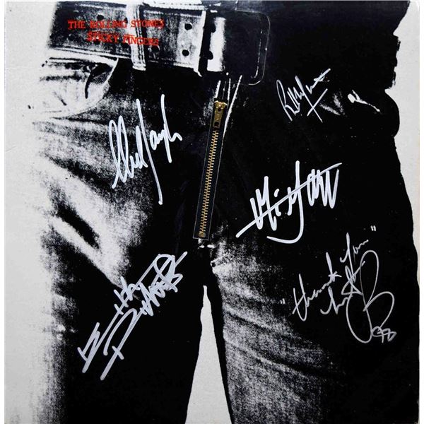 The Rolling Stones signed Sticky Fingers album