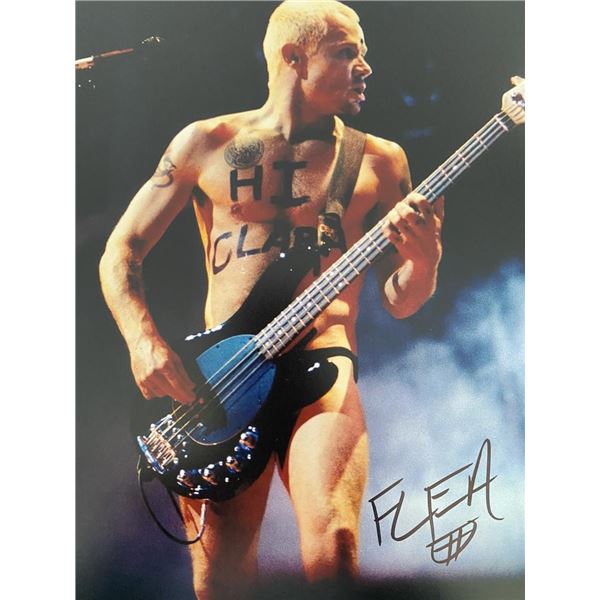 Red Hot Chili Peppers Flea signed photo