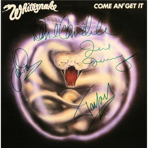 Whitesnake Come An' Get It signed album