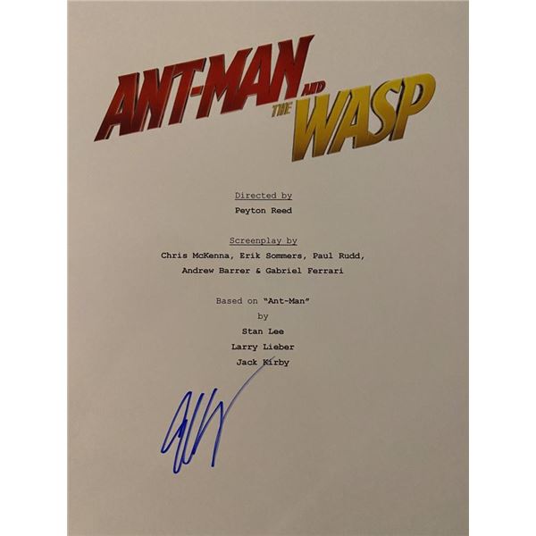 Ant-Man and the Wasp signed script cover