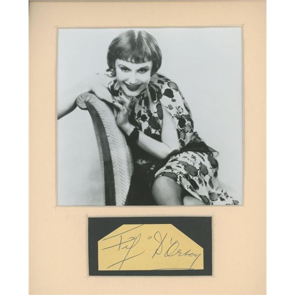 The Girl From Calgary Fifi D'Orsay signature cut and photo