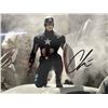 Image 1 : Captain America Chris Evans signed movie photo
