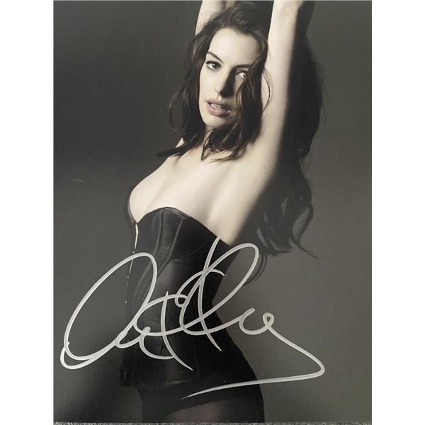Anne Hathaway signed photo