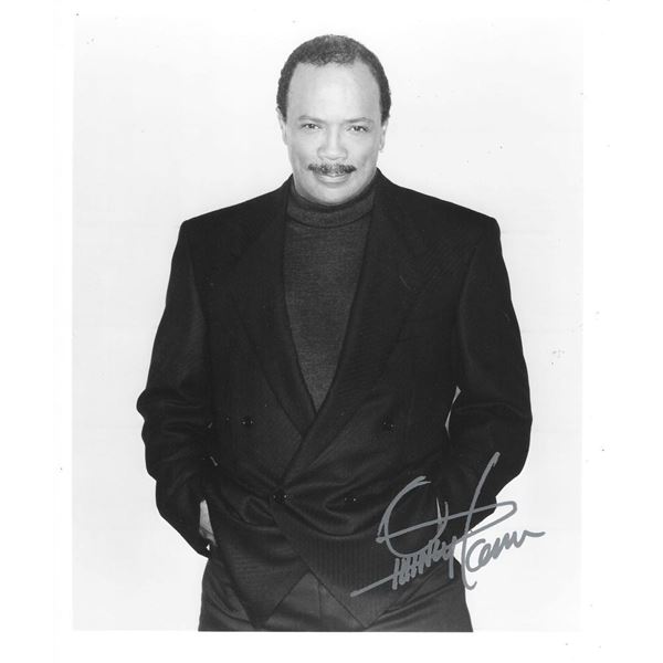 Record Producer Quincy Jones signed photo