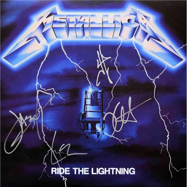 Metallica signed Ride The Lightning album