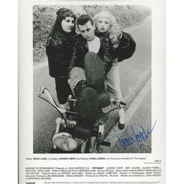 Traci Lords Cry Baby signed photo