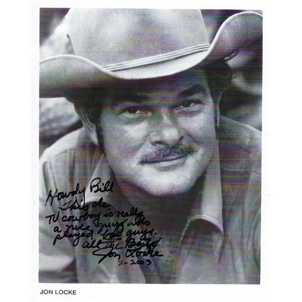 Gunsmoke's Jon Locke signed photo