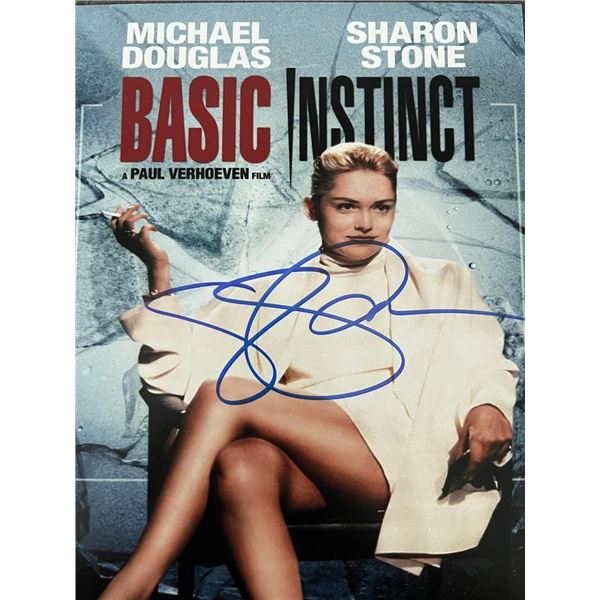 Basic Instinct Sharon Stone signed movie photo