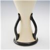 Image 2 : 3pc Weller Pottery Noval Rose-Decorated Vases