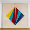 Image 2 : In the Style of Max Bill, Original Oil on Canvas, Geometric Abstraction