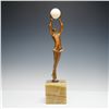 Image 1 : Demetre Chiparus, Art Deco Polychrome Bronze Sculpture, Ball Girl, Signed