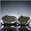 Image 2 : Set of 8 Georg Jensen Bloom Mirror Polished Stainless Steel Trays