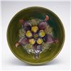 Image 1 : Moorcroft Pottery Footed Bowl, Columbine Pattern