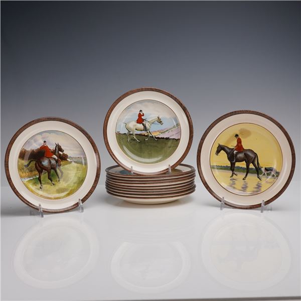 12pc W. T. Copeland and Sons Art Plates