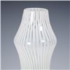 Image 2 : Mid Century Art Glass Vase in Green and White