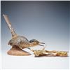 Image 1 : 2pc Boehm Porcelain Sculpture, Road Runner with Horned Toad, Signed