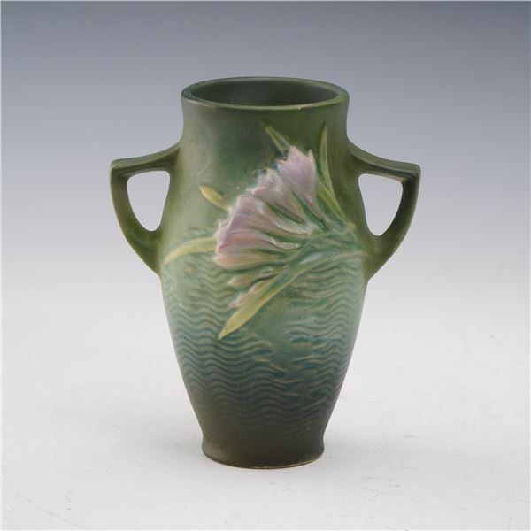 Roseville Pottery Freesia Vase with Two Handled