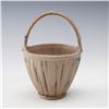 Image 1 : Weller Pottery Basket Vase with Handle