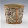 Image 1 : Weller Pottery Embossed Floral Jardiniere