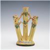 Image 1 : Weller Pottery Woodcraft Triple Bud Vase