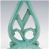 Image 3 : 2pc Vintage Weller Pottery Candlesticks